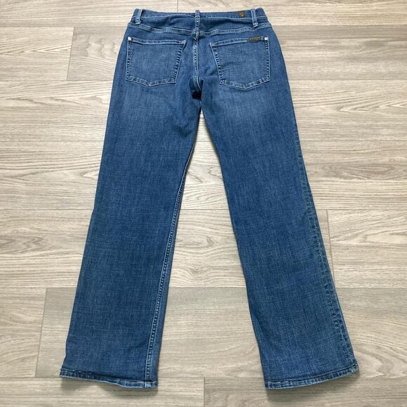 7 for All Mankind Austyn Bootcut Jeans Altered Hem Size 29 - Picture 7 of 8